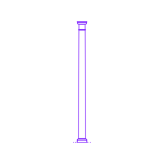 Buildings Stone Columns Roman Tuscan Tapered Smooth Small Sketch Drawing Svg, Free Vectors File